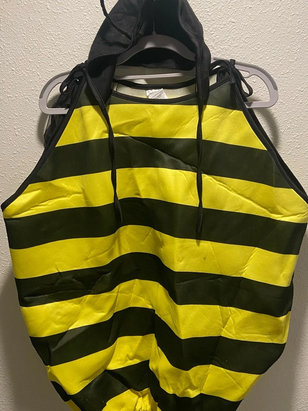 Bumble Bee Kids Costume - Yellow and Black Tunic with Hood and Wings